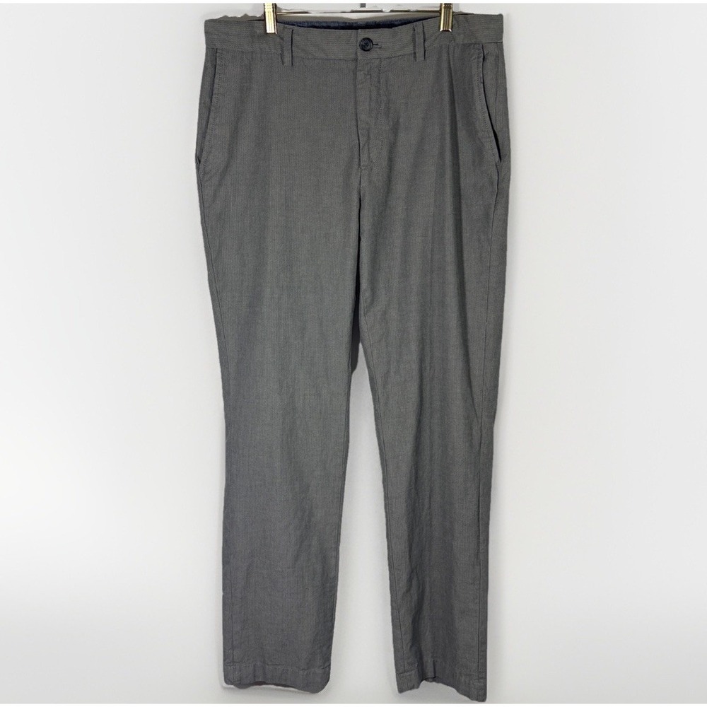 Banana Republic Men's Herringbone Aiden Slim Straight Chino Pants See Descript